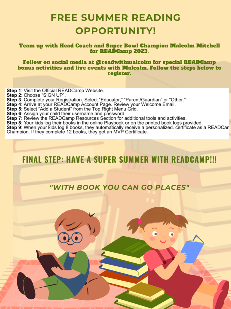 free summer reading opportunity poster