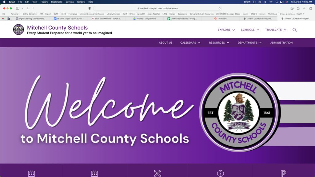 mitchell county schools website logo