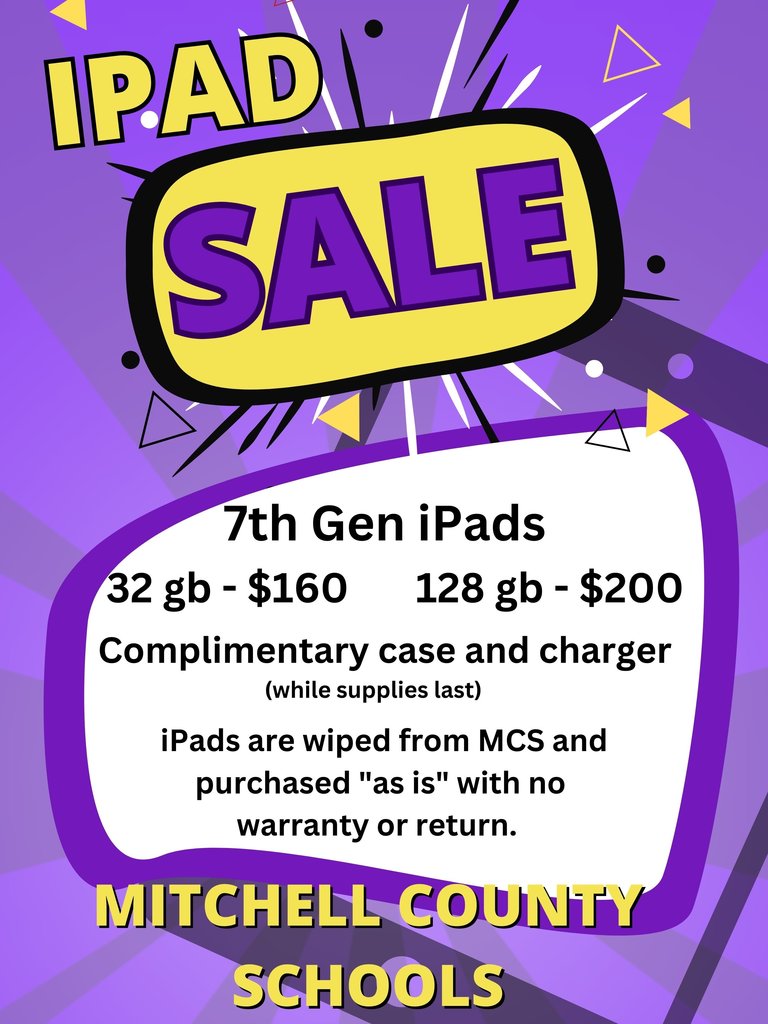 iPad sale poster
